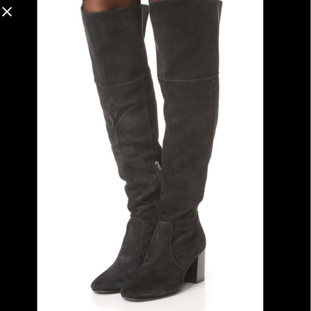 ISO FRYE JODI OTK SUEDE BLACK 8.5